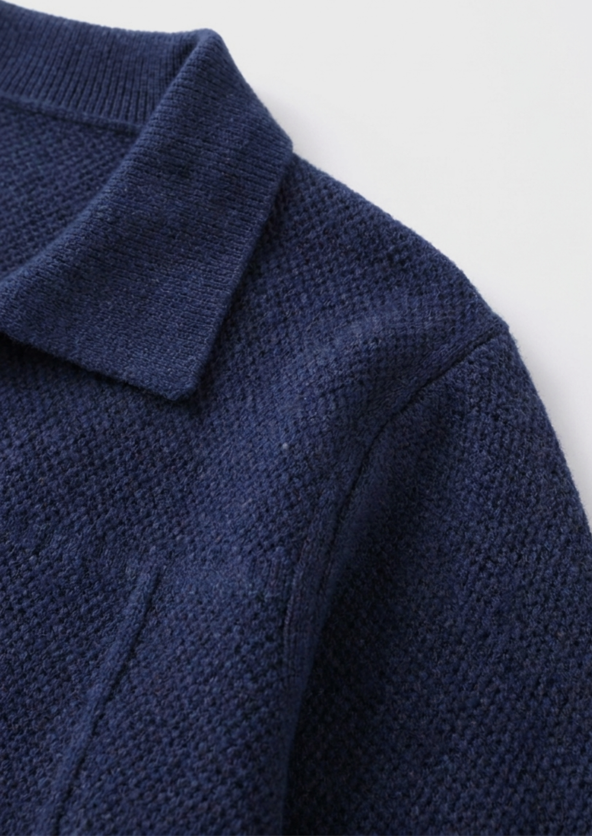Button-Front Knitted Overshirt