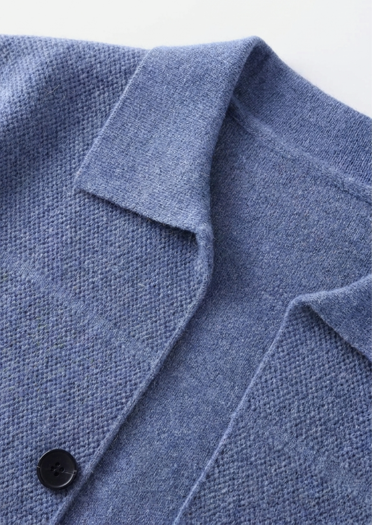 Button-Front Knitted Overshirt