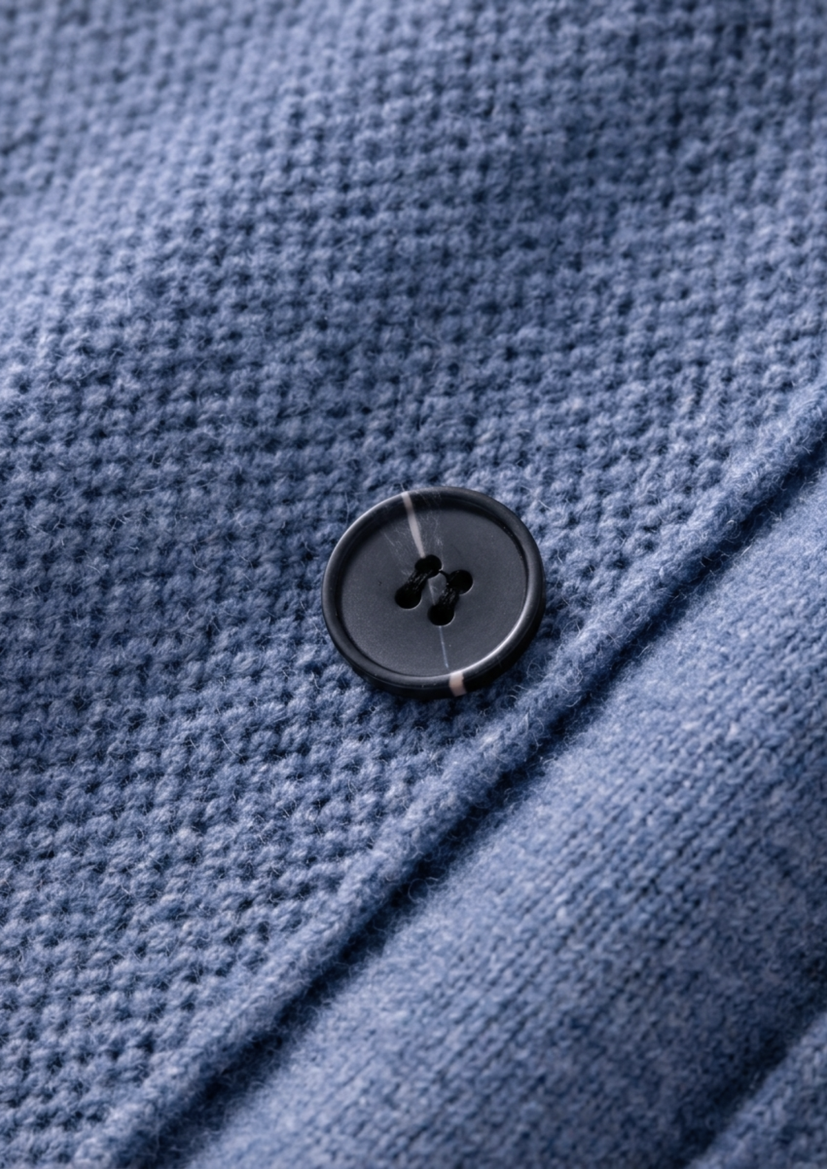 Button-Front Knitted Overshirt