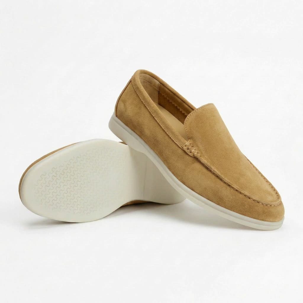 Suede Slip-On Loafers