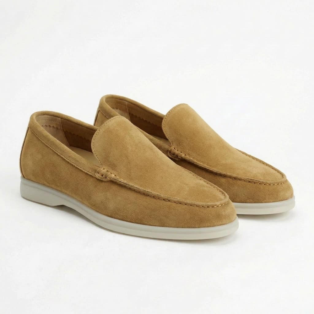 Suede Slip-On Loafers