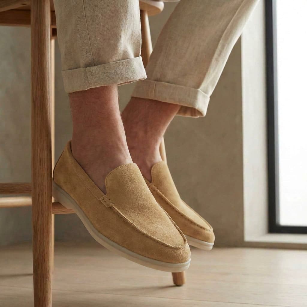 Suede Slip-On Loafers