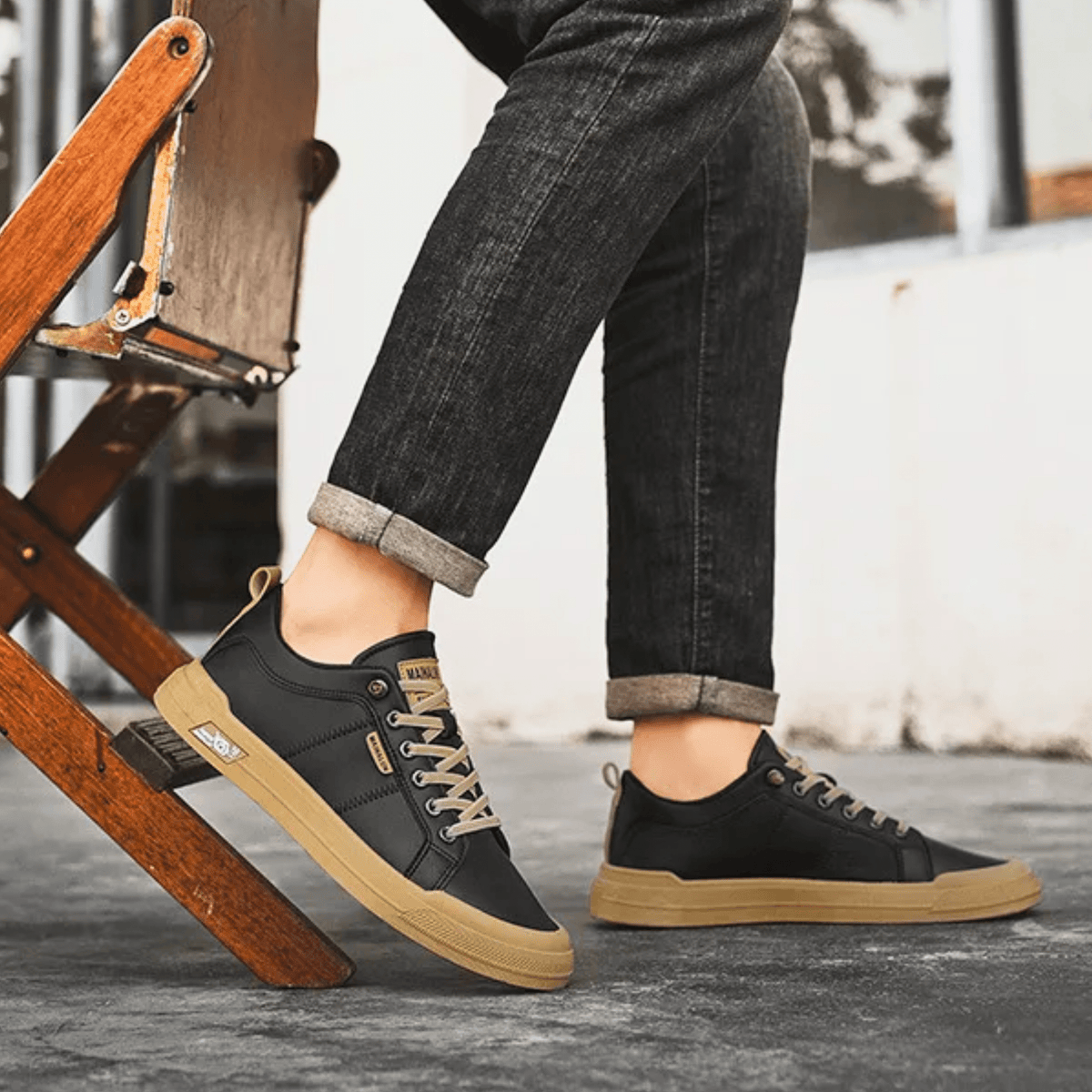 Leather Low-Top Trainers
