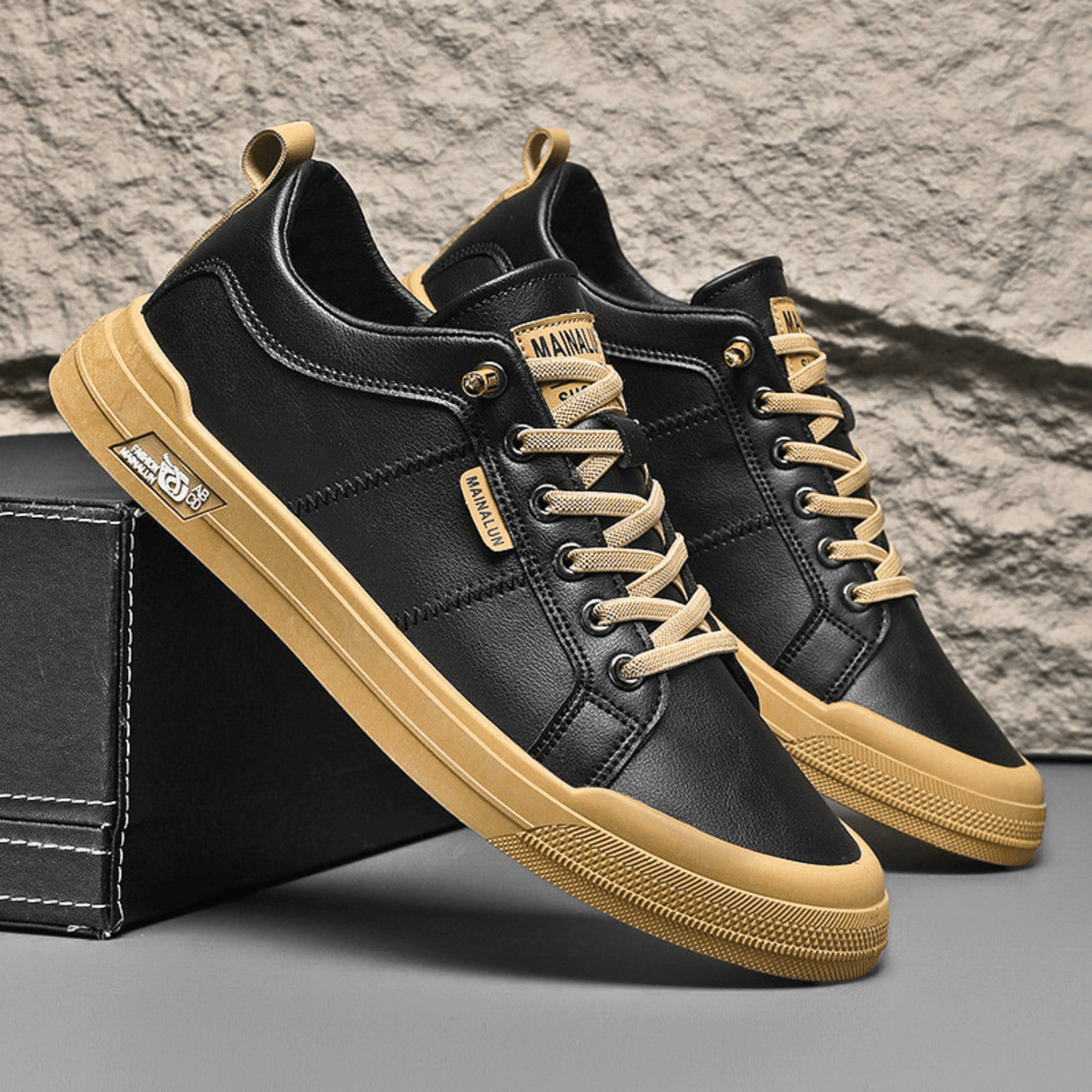 Leather Low-Top Trainers