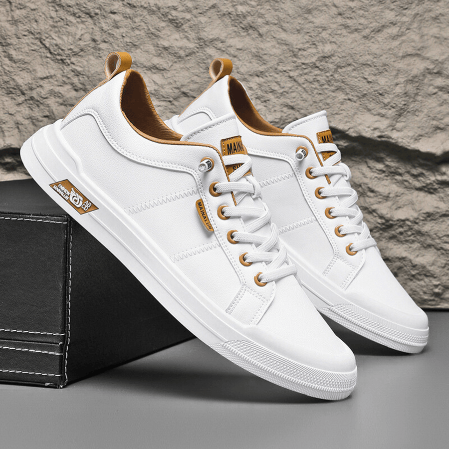 Leather Low-Top Trainers