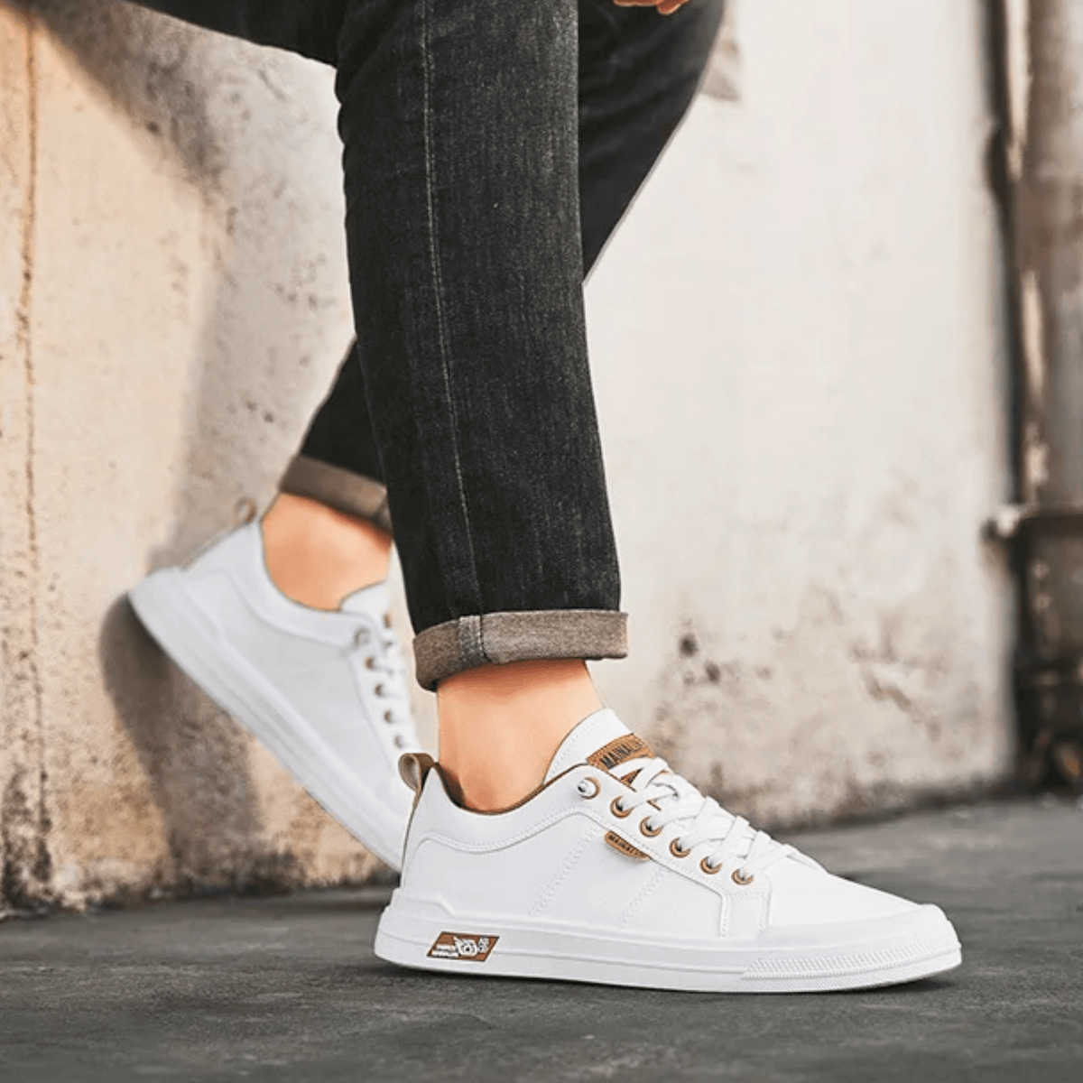 Leather Low-Top Trainers